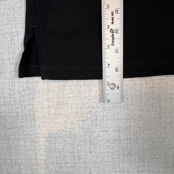 Land's End Tank Dress Black with White Embroidery and Pockets! Size XS - Picture 6 of 9